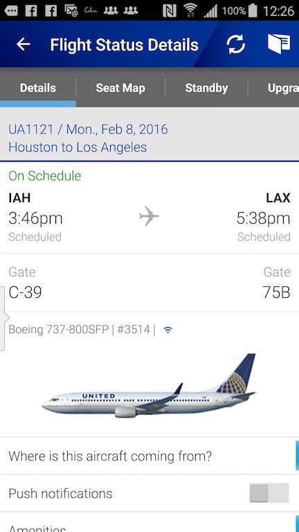 ua 2116 flight status
