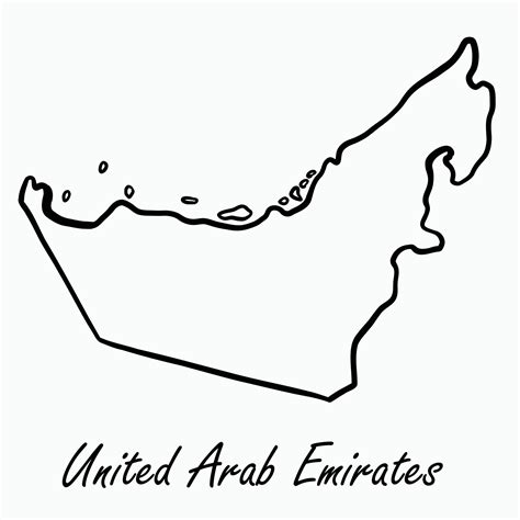 uae easy drawing map