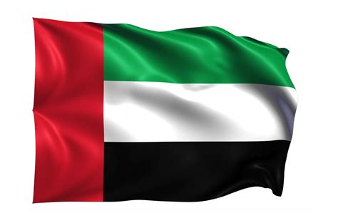 uae flag black background