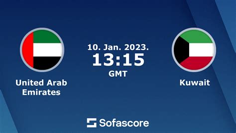 uae vs kuwait football live statistics