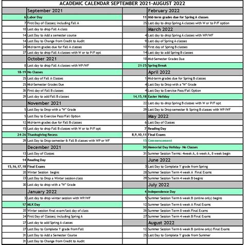 ualbany academic schedule