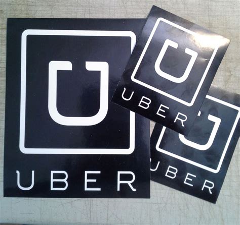 Uber Rideshare Sign, Uber LED Light Logo Sticker Decal Glow Decal
