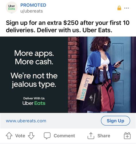 uber eats $250 first 10 deliveries