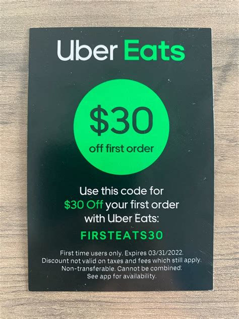 uber eats first order free