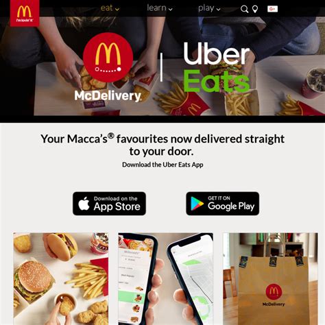 uber eats mcdonald's menu