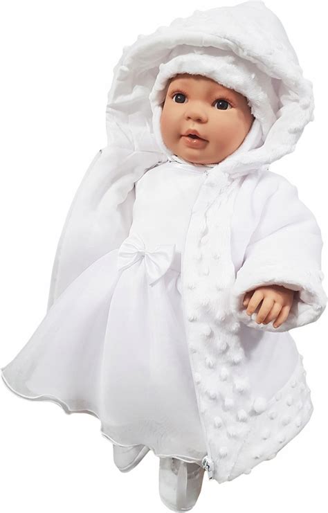ubranko na chrzest dla dziewczynki zimowe