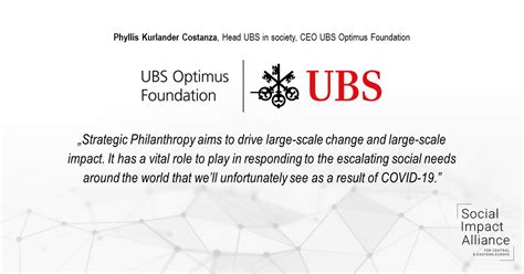 ubs social impact and philanthropy