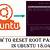 ubuntu password reset from grub
