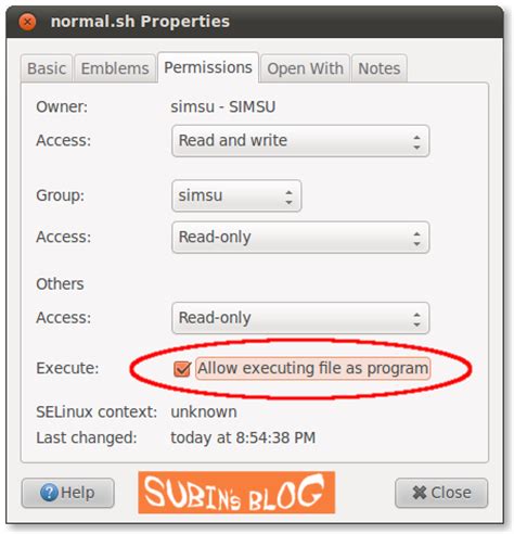 ubuntu make .run file executable
