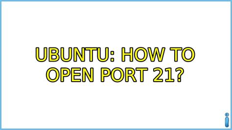 How to open port in Ubuntu 16.04 18.04 20.04 YouTube