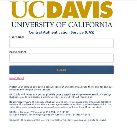 uc davis myucdavis login