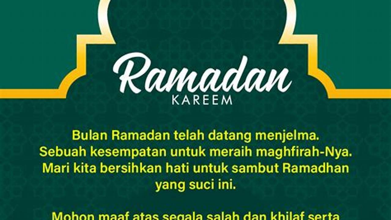 Raih Berkah Ramadan dengan Ucapan Selamat yang Menyentuh Hati