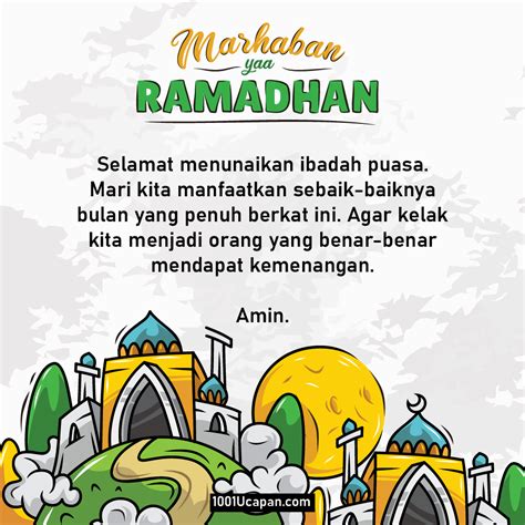 Contoh Ucapan Selamat Menyambut Bulan Suci Ramadhan Berbagai Contoh