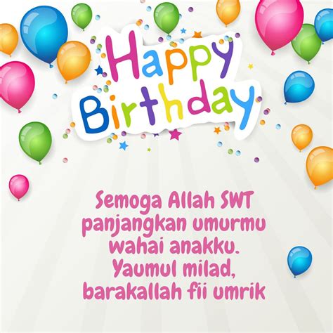 ucapan happy birthday islami