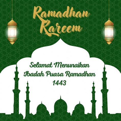Ucapan Ramadhan 2022 Vector Puasa 1443 Hijriyah, Ramadhan 2022 Vector, Ramadhan 1443 H Vector