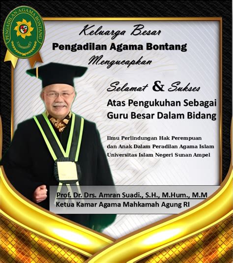 ucapan selamat untuk pengukuhan guru besar