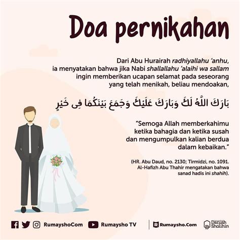 ucapan selamat untuk pernikahan dalam islam