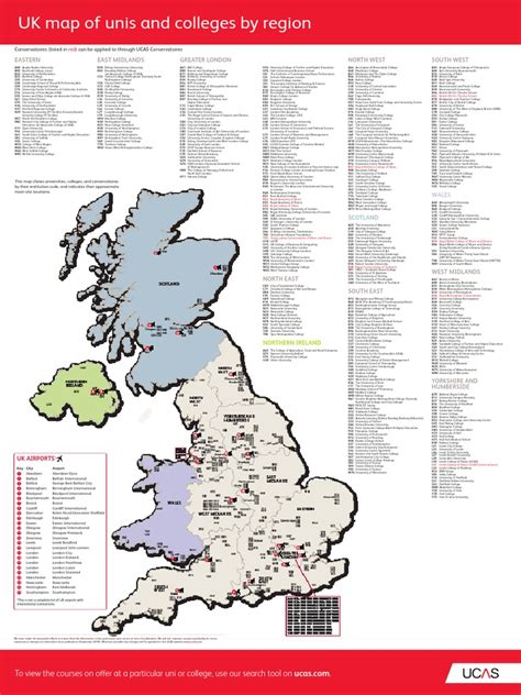 ucas map of universities