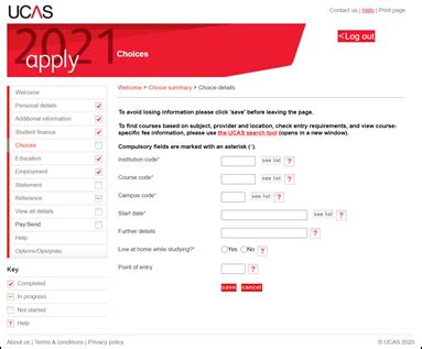 ucas my application