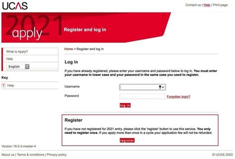 ucas register 2021