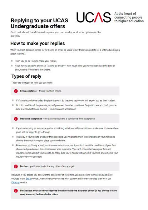 ucas replying to offers