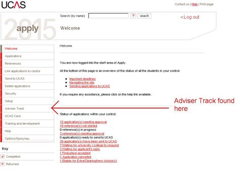 ucas track adviser