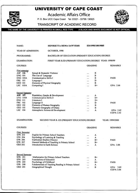 ucc transcript request form