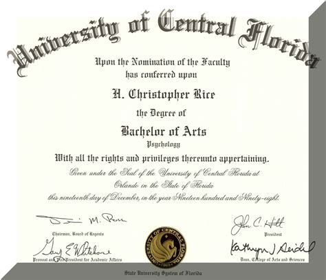 ucf 1 year bachelor degree