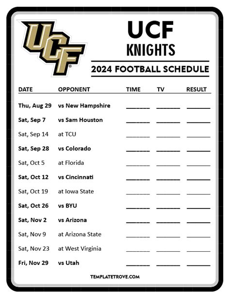 Ucf Fall Calendar 2024