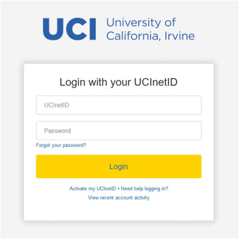 uci net id login