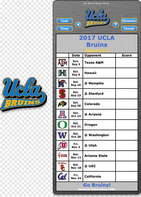 ucla bruins football schedule 2017