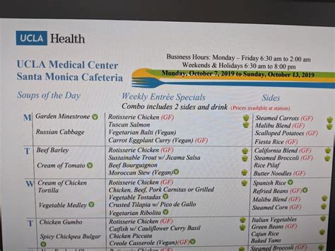 ucla meal menu