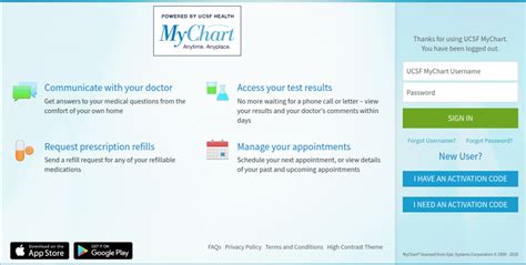 ucsf patient portal login