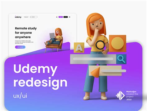 Udemy UX/UI Concept Project on Behance