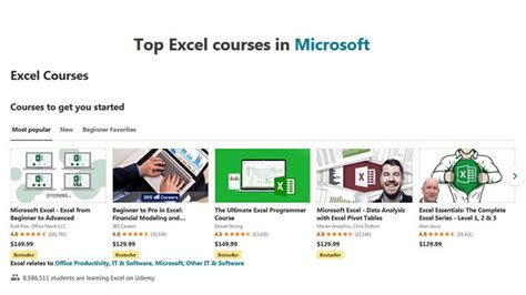 Master Udemy Excel