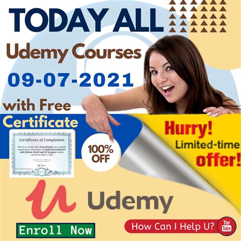 udemy paid courses for free with certificate