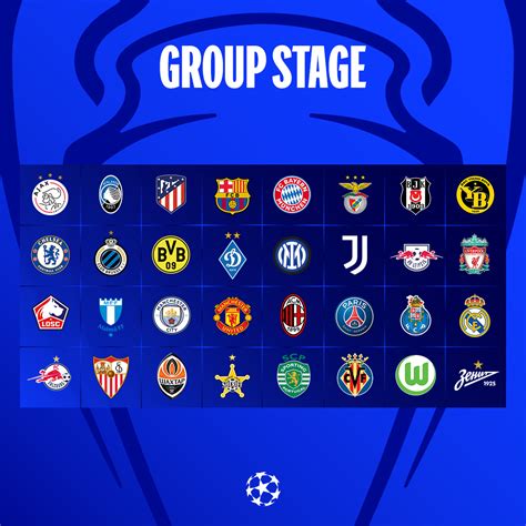uefa champions league 2021 2022 groups