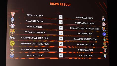 uefa europa league knockout draw