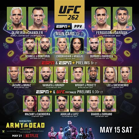 ufc 262 fight card results