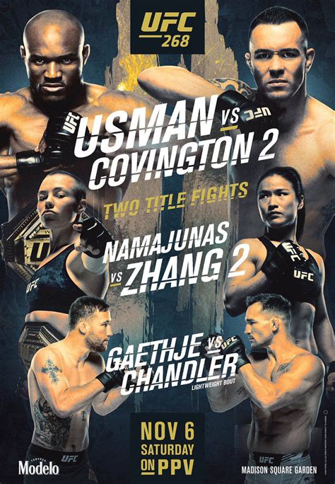 ufc 268 fight card time