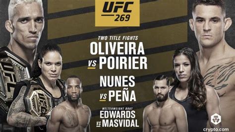 ufc 269 fight card results