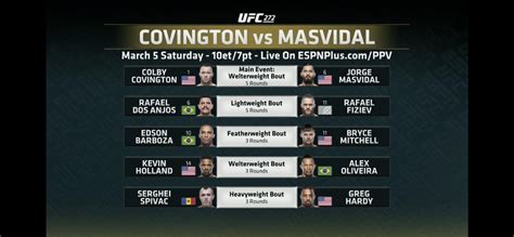 ufc 272 fight card times
