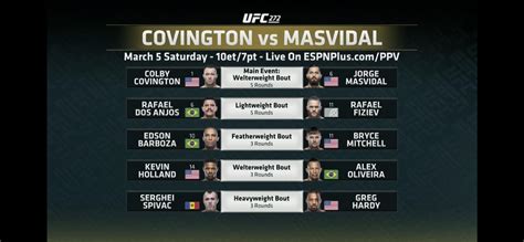 ufc 272 full fight card