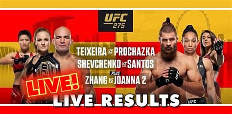 ufc 275 fight card results