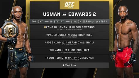 ufc 278 results tonight