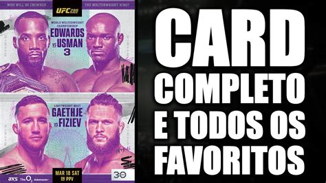 ufc 286 card completo