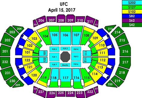 ufc 287 tickets seat map