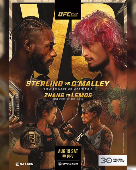 ufc 292 poster