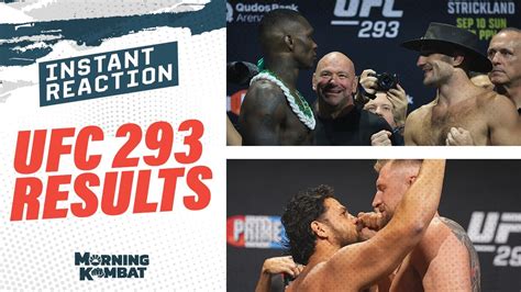 ufc 293 fight card results