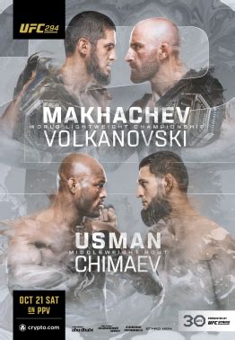 ufc 294 match schedule